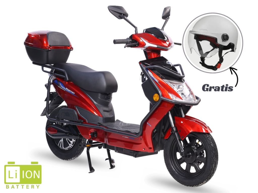 Električni bicikl 16“ PHANTOM  250W 60V/33Ah LITHIUM crvena