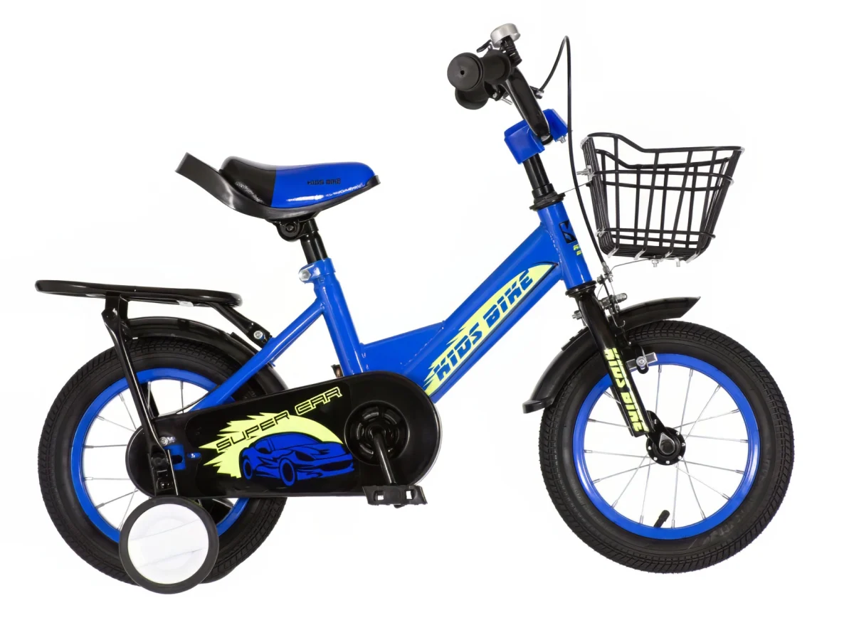 1412101-16 Kids bike Super Car plava 12″